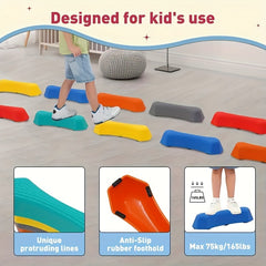 6pcs Pedal Stone Set Non slip Balance Block Fitness Equipment