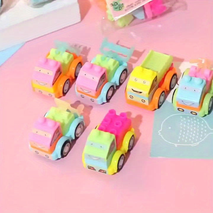 15Pcs Building Block Car Toys for Kids Educational Construction Vehicle Set