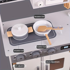 Mini Kitchen Refrigerator Wooden Chef Toy Set, Eid Mubarak