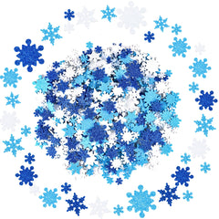 200pcs Christmas Foam Stickers Snowflake Shape Self Adhesive Crafts