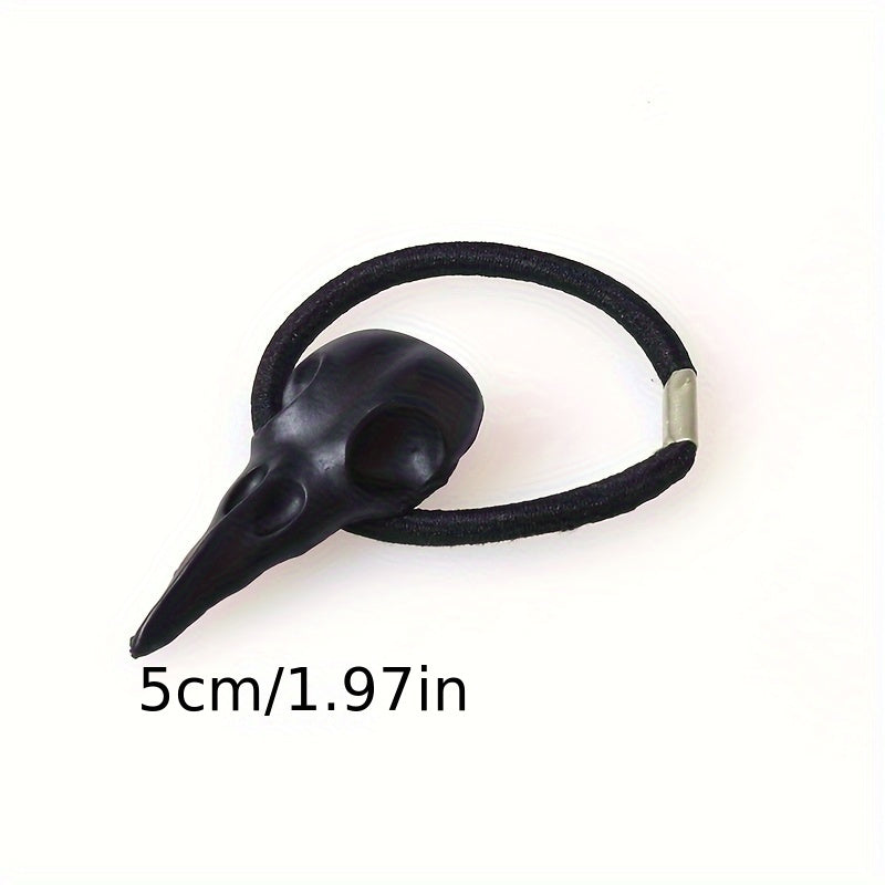 Halloween Punk Style Crow Skull Hair Ties