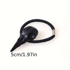 Halloween Punk Style Crow Skull Hair Ties