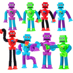 Colorful Stretchy Robots Flexible Hand Puppet Toy for Kids