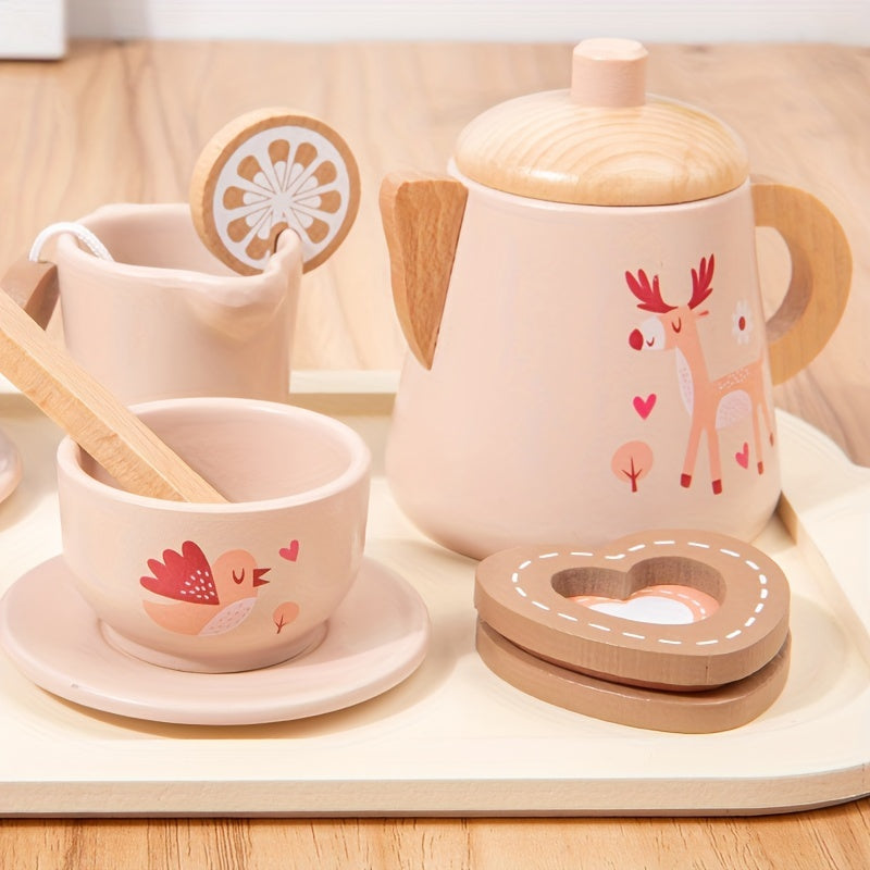Kids Afternoon Tea Playset with Teapot and Dessert Toys
