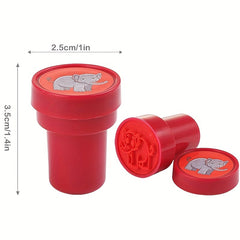 26pcs Ocean Life & Zoo Animal Stampers Self Inking Stamps Classroom