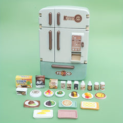 Home Kitchen Toy Set with Double Door Refrigerator