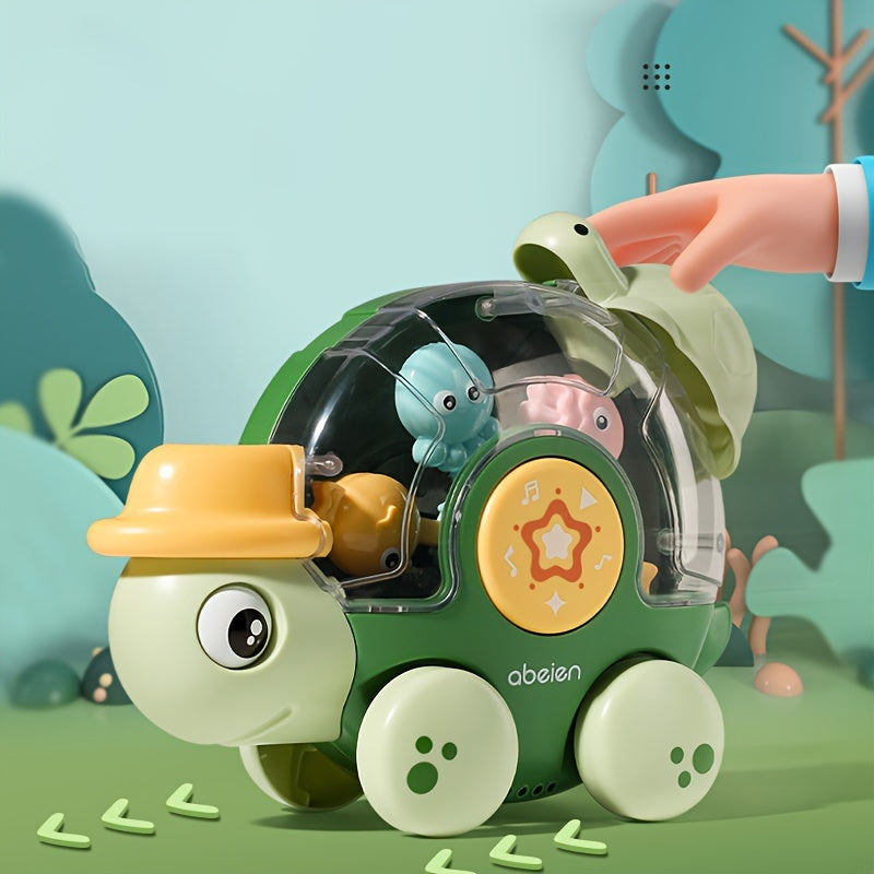 Adorable Cartoon Turtle Water Wheel Toy PVC Material