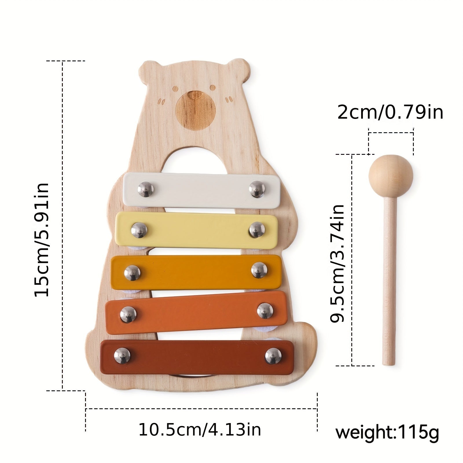 Wooden Bear Educational Toy for Kids