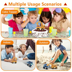 Construction Truck Toys Set for 3-6 Year Olds