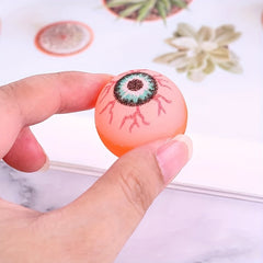10pcs Glowing Eyeball Dolls Spooky Bouncy Eyes for Halloween Cosplay