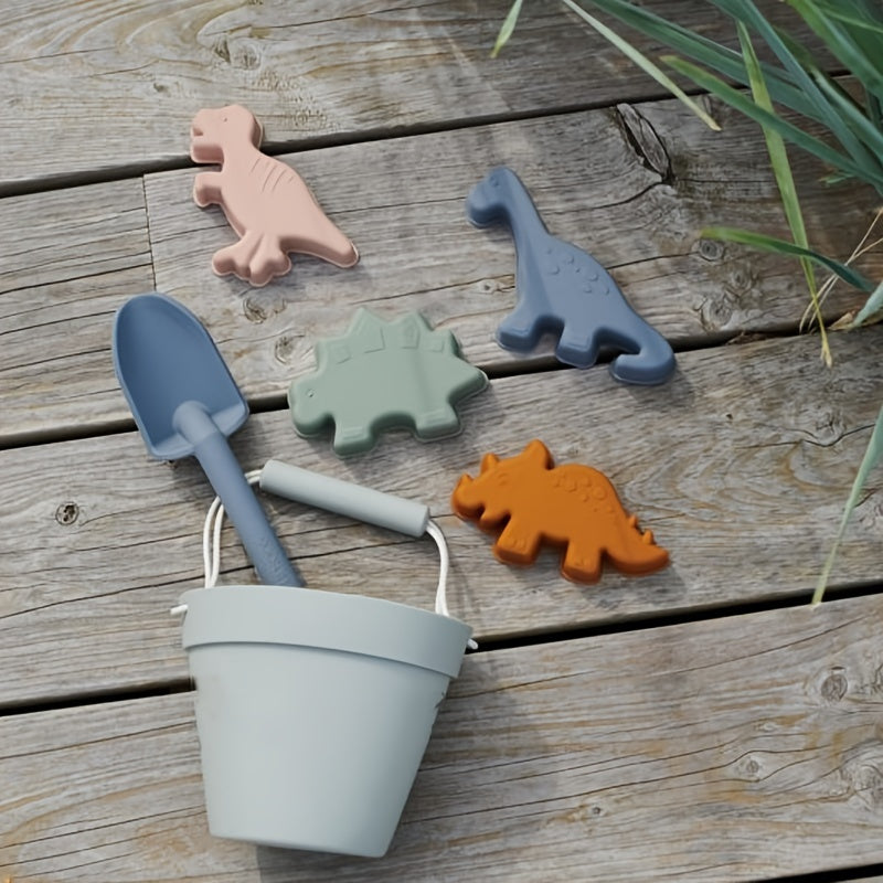 Dinosaur Beach Sand Molds Non Toxic Soft Flexible Creative Play Kids Summer Fun