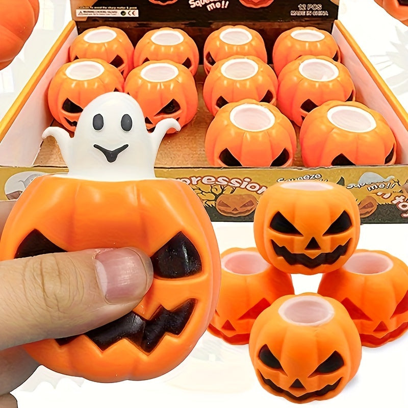 Pumpkin Ghost Squeeze Toy Stress Ball Halloween Christmas Party Gift