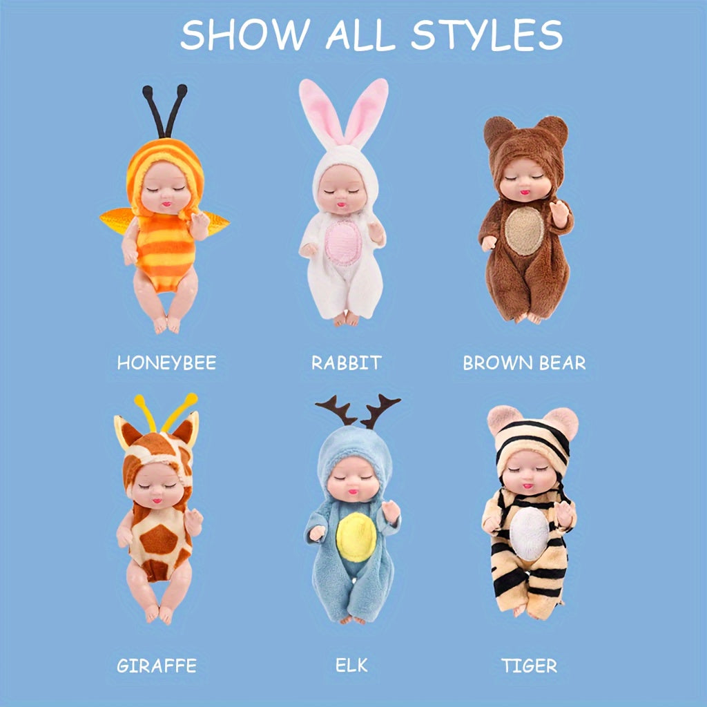 6pcs Baby Dolls Pajama Fairy Toy 10 Animal Princess Doll Gift