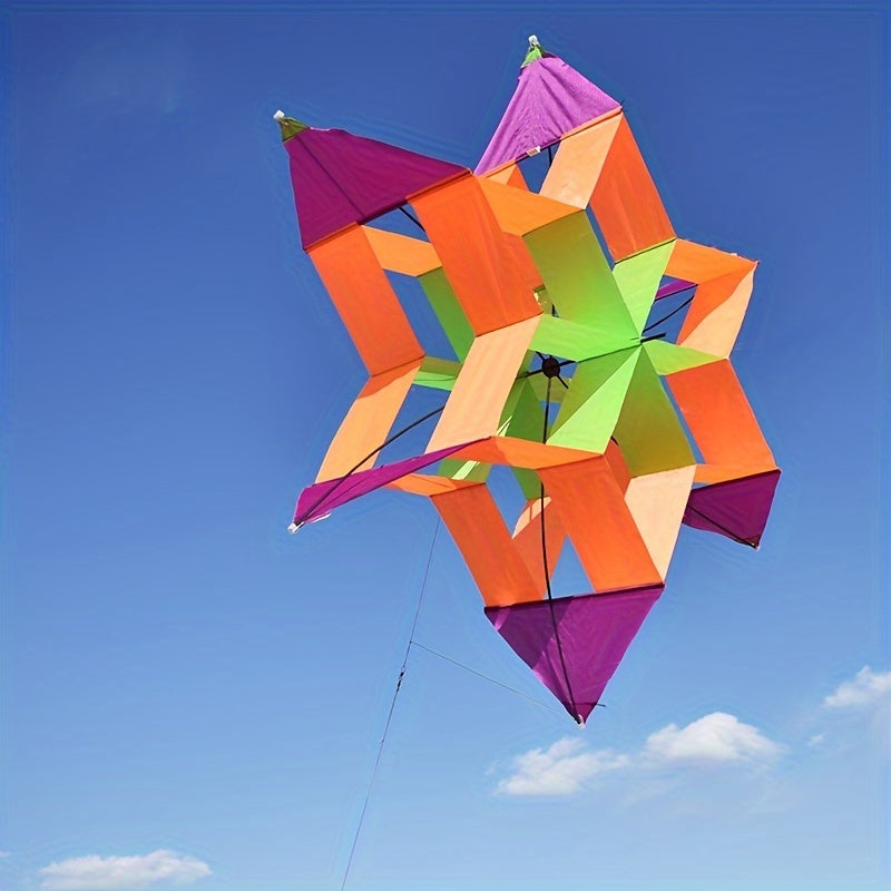 3D Lotus Kite Colorful Easy Fly for Beach & Park Fun