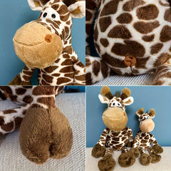 Realistic Plush Giraffe Toy for Kids 0-3 Years - Cuddly Stuffed Doll
