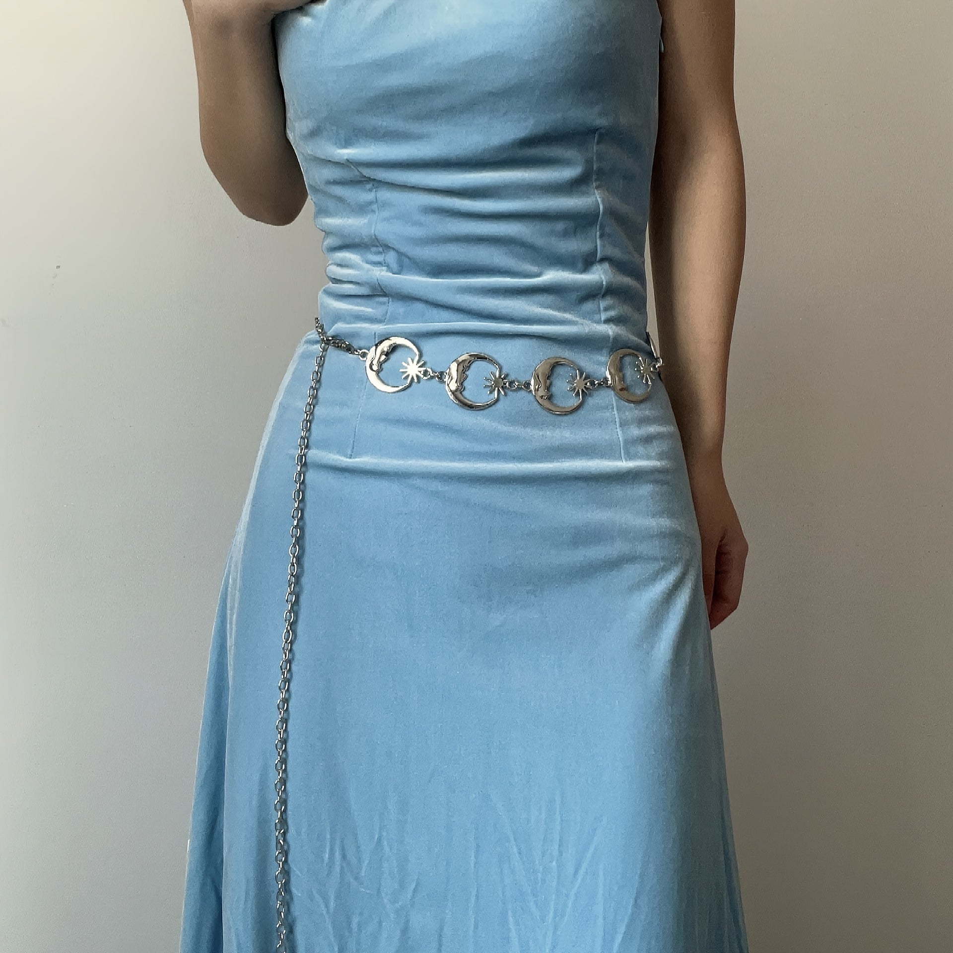 Vintage Style Moon Waist Chain Belt