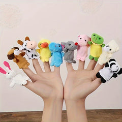 10pcs Animal Finger Puppets Set for Storytelling Party