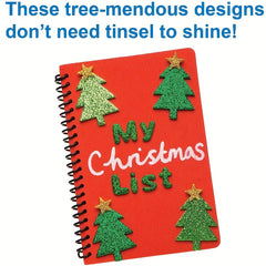 100pcs Christmas Tree Star DIY Foam Stickers Self Adhesive Youngsters's Party C