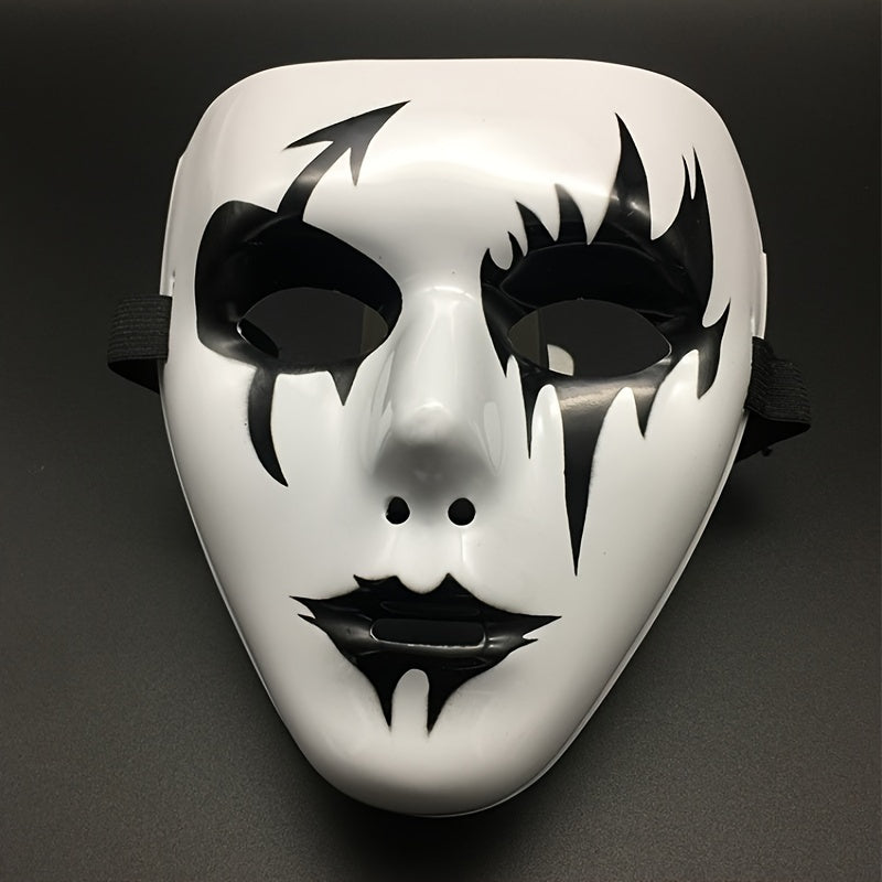 Halloween Face Mask Hand Painted PVC Street Dance Style