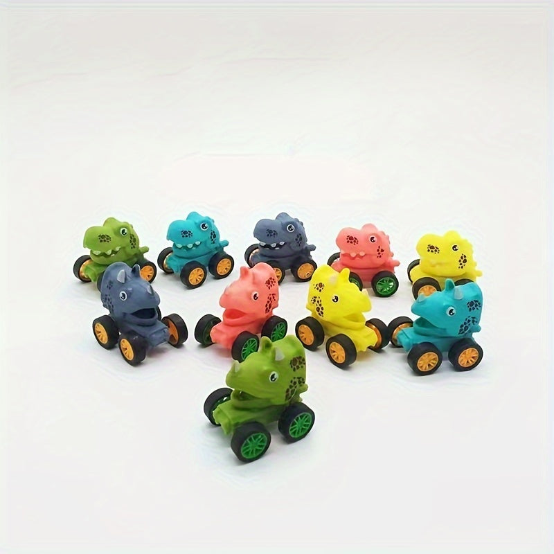 10pcs Mini Dinosaur Pull Back Car Inertial Toys Birthday Party Favors