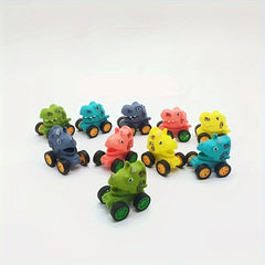10pcs Mini Dinosaur Pull Back Car Inertial Toys Birthday Party Favors