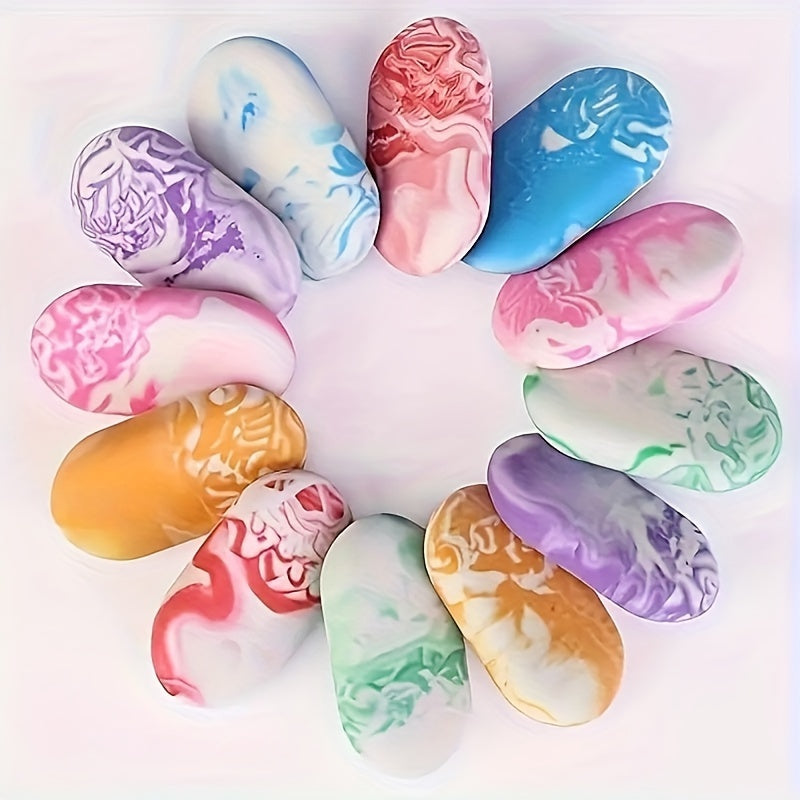 3 Pcs Marble Pencil Erasers Large TPU Rubber Erasers for School And Art