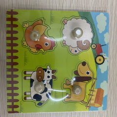 Children's 3D Puzzle Wooden Toys Fruit Cognitive Puzzle Toy