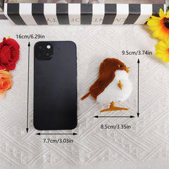 Plush Jumping Bird Toy Interactive Small Animal Birthday Gift