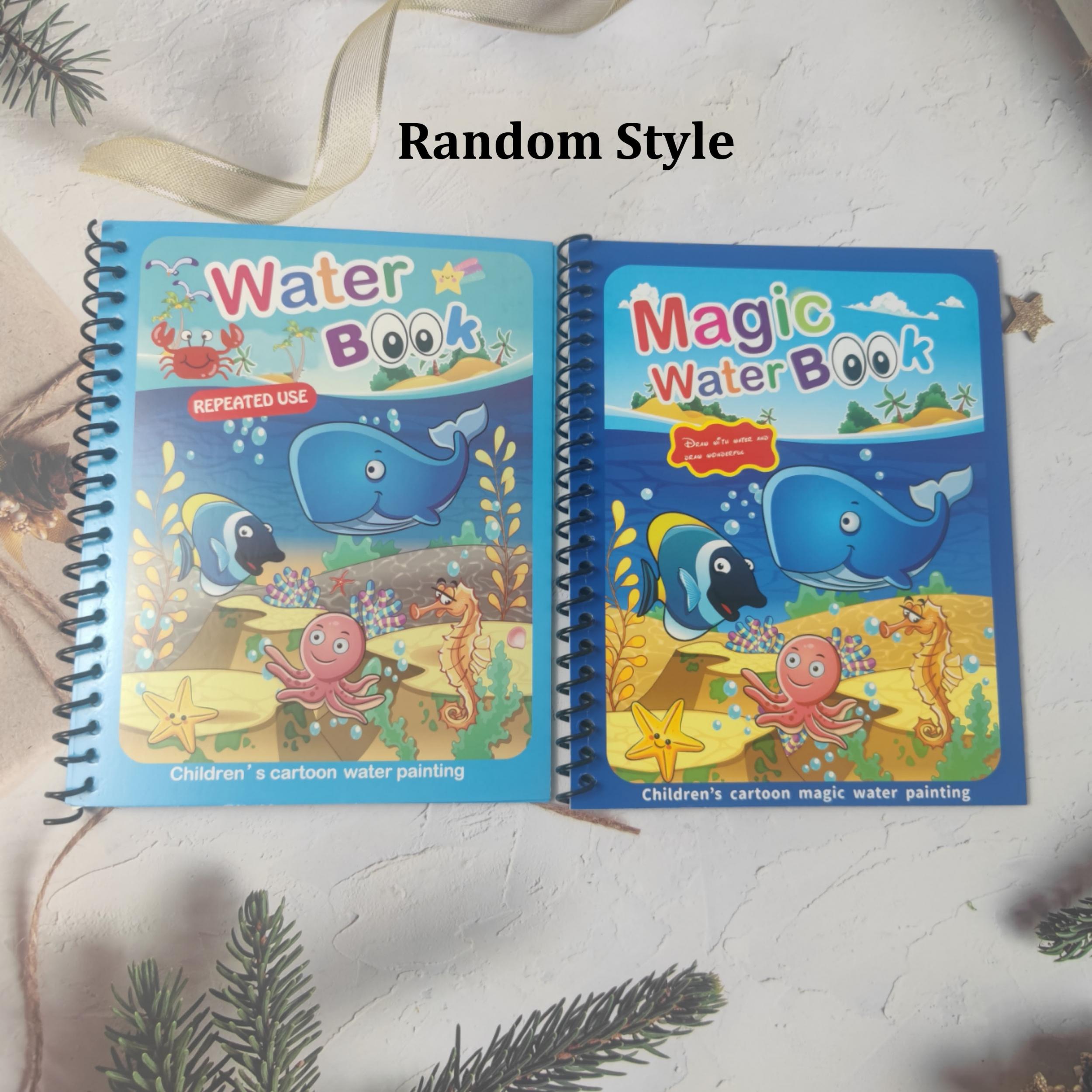 Magic Water Painting Book for Kids Reusable Educational Learning Toy