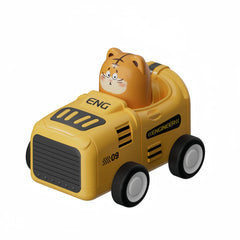 Animal Toy Cars - Perfect Gift for Youngsters - Durable Plastic - Red Yellow