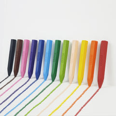 12 Colors Study Hard Hex Crayons Set Washable Non Toxic Art Supplies