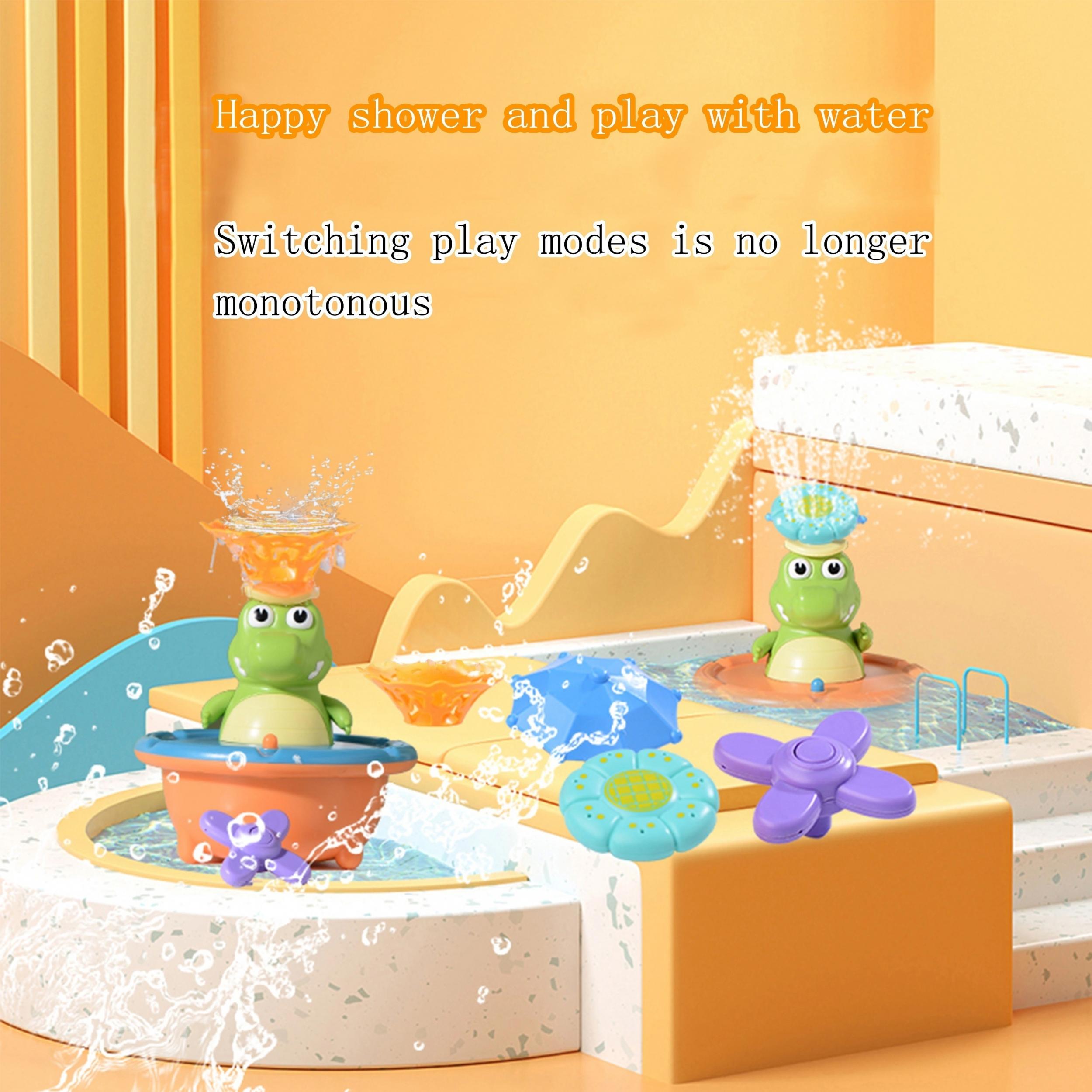 Kids Bath Toy Set Spray & Light Up Bathtub Toys Mixed Colors ABS Ideal for Pool