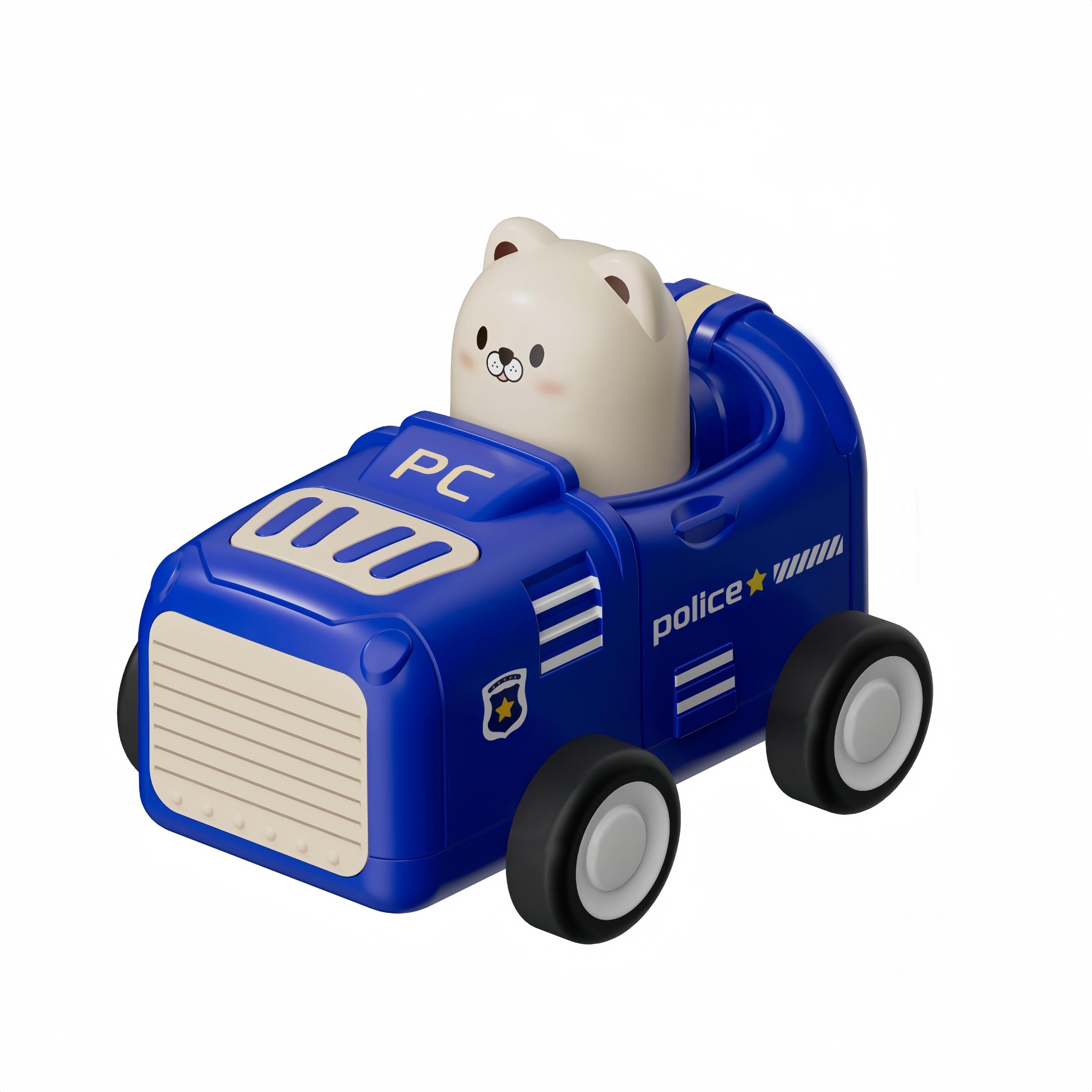 Animal Toy Cars - Perfect Gift for Youngsters - Durable Plastic - Red Yellow