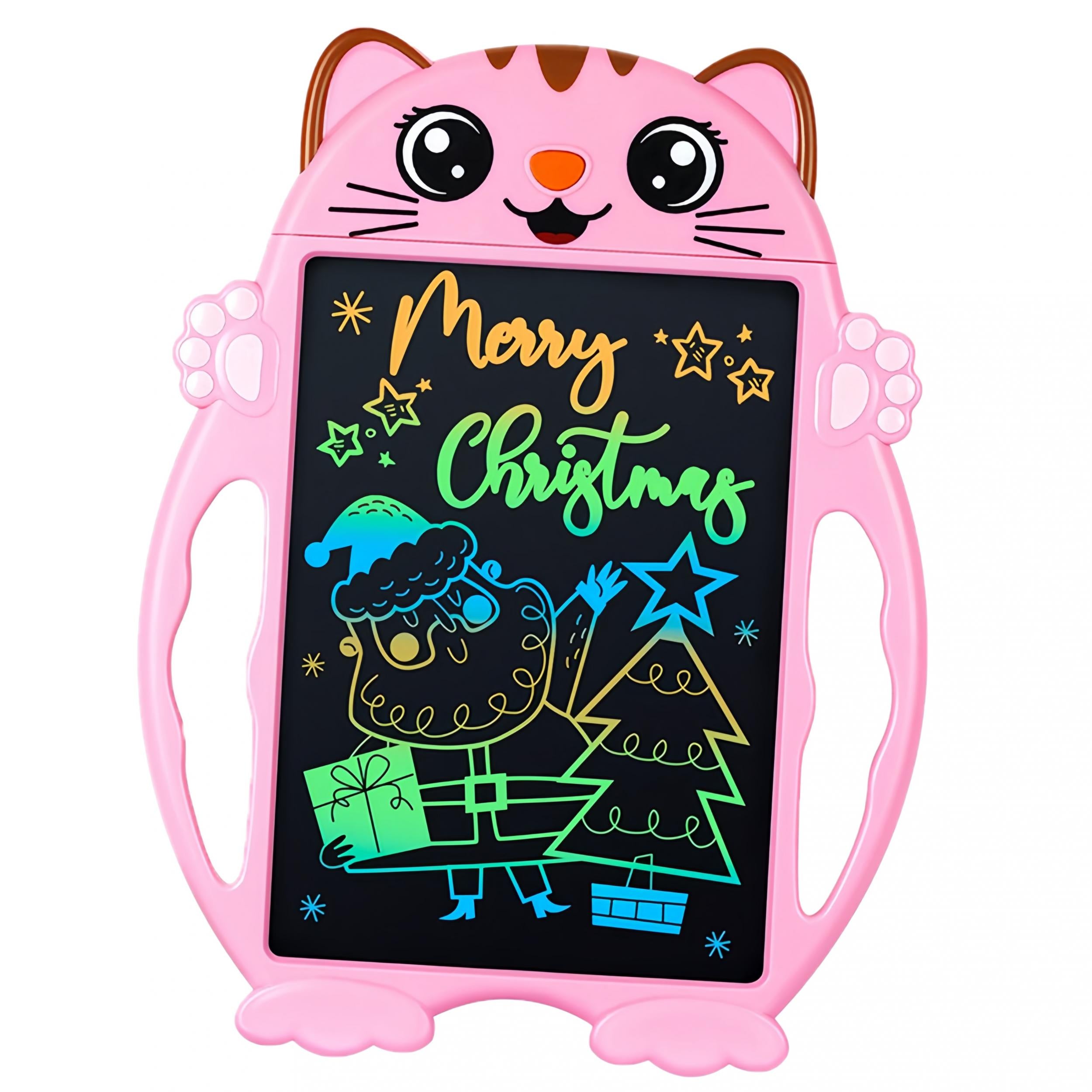 Pink Cat LCD Writing Board - Reusable Drawing Tablet for Ages 3-9 Girls