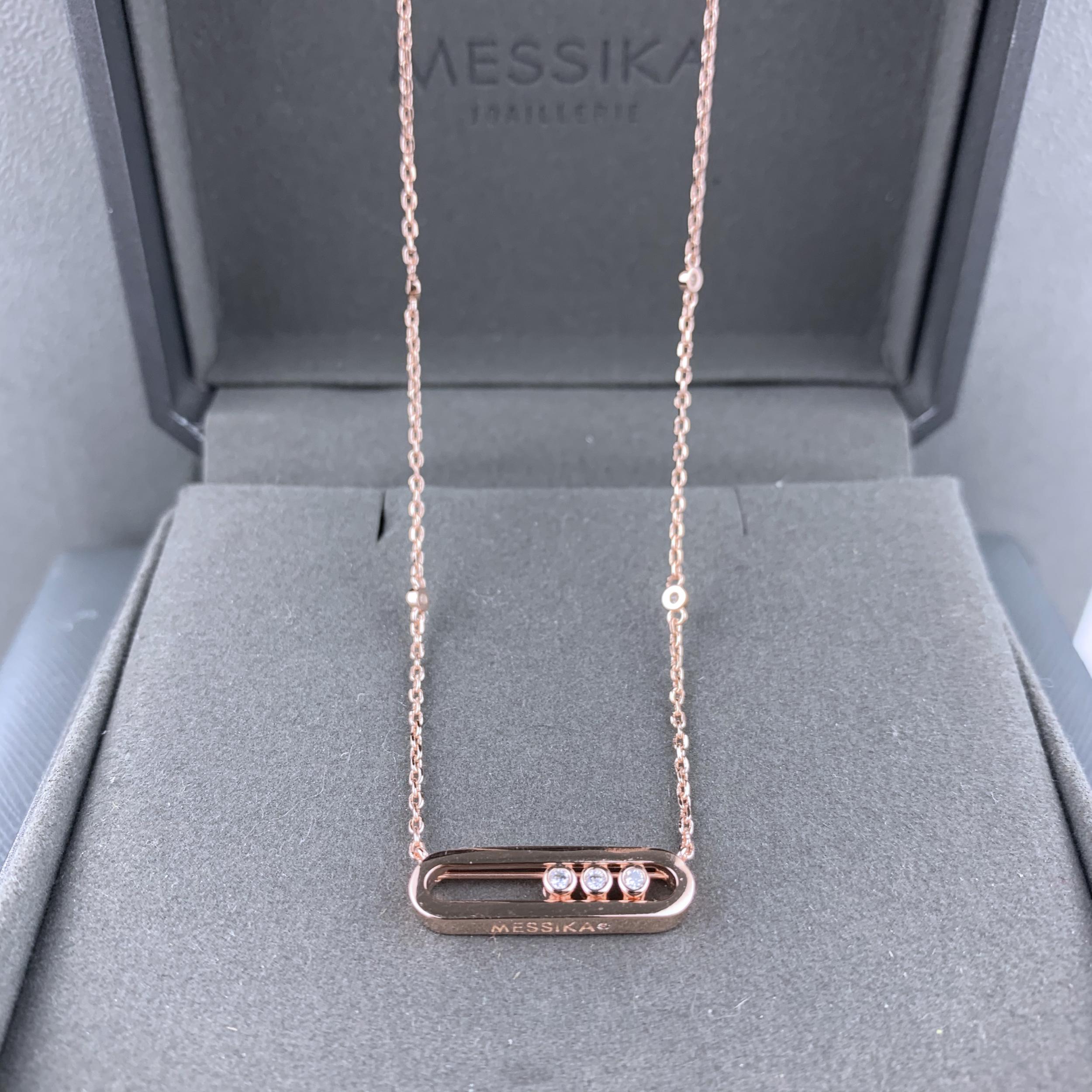 Messica925 Silver Necklace with Moving Beads