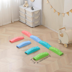 4pcs Colorful Balance Beam Set - Improve Balance Strength and Coordination
