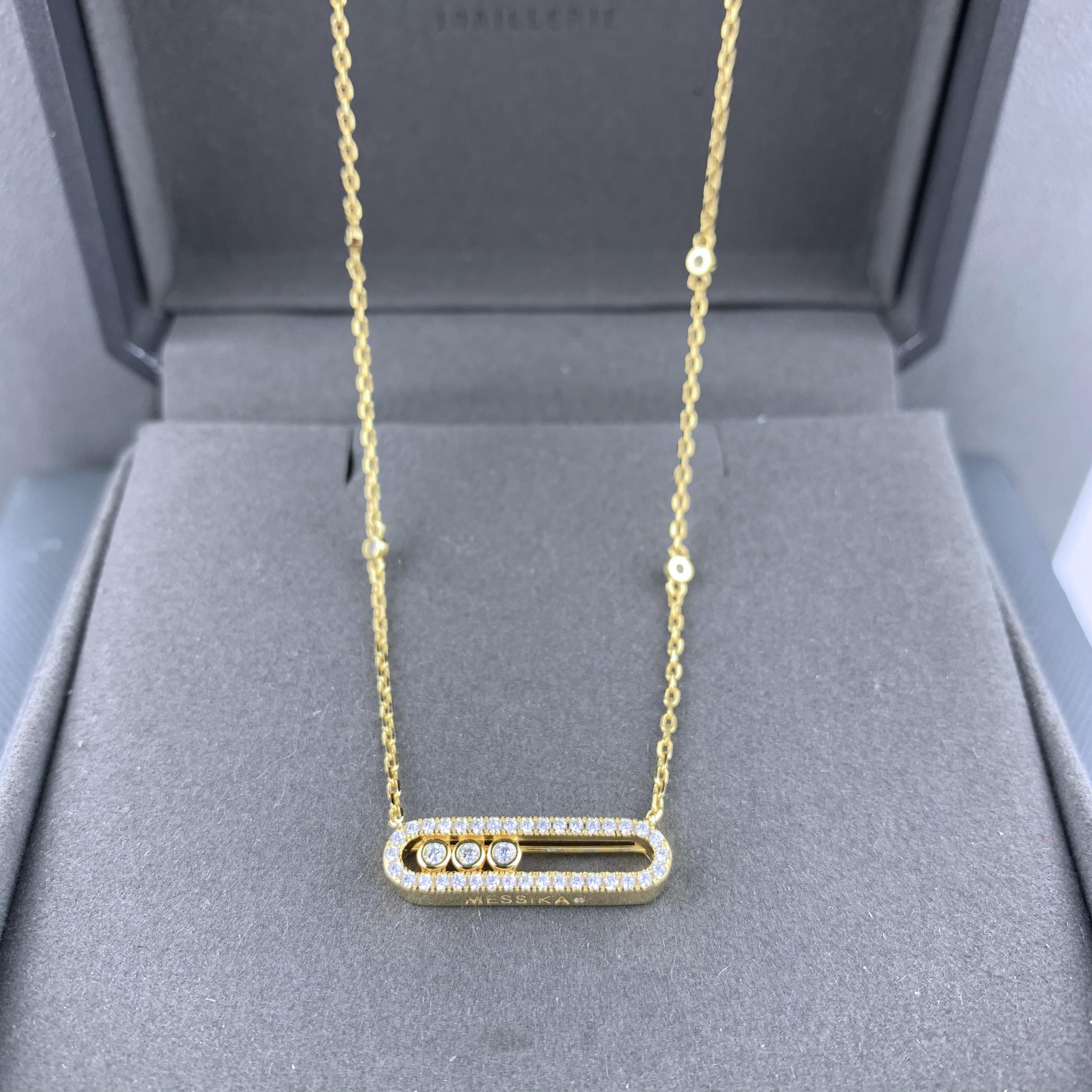 Messica925 Silver Necklace with Moving Beads