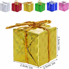 Mini Christmas Tree Ornaments Set, Multicolor Hanging Decorations