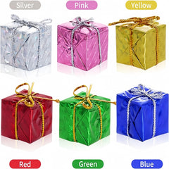 Mini Christmas Tree Ornaments Set, Multicolor Hanging Decorations