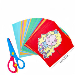 Animal Paper Cutting Craft Kit - DIY Paper Art Set with Animal Designs