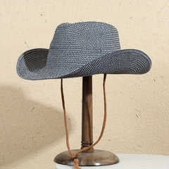 Casual Big Brim Jazz Hat Outdoor Beach Travel Sunscreen Straw Hat