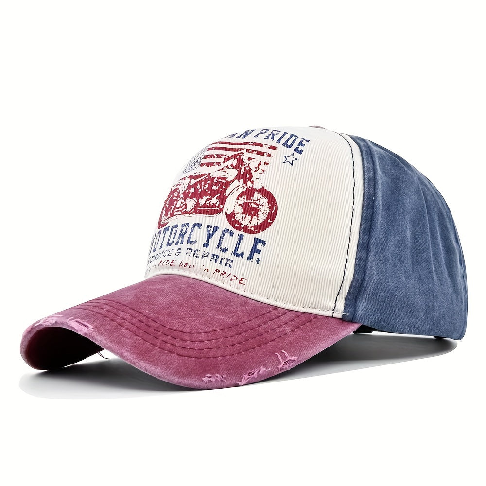 Distressed Washed Cotton Baseball Cap