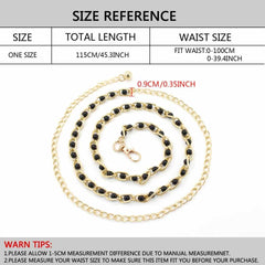 Exclusive Waist Chain Women's Decorative Belt with Faux Pearl