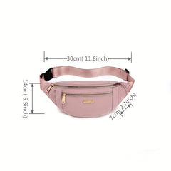Sports Running Nylon Waist Bag Multifunctional Chest Bag