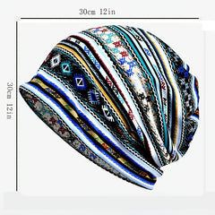 Men Knitted Beanie Cap Loose Melon Cuff Hat