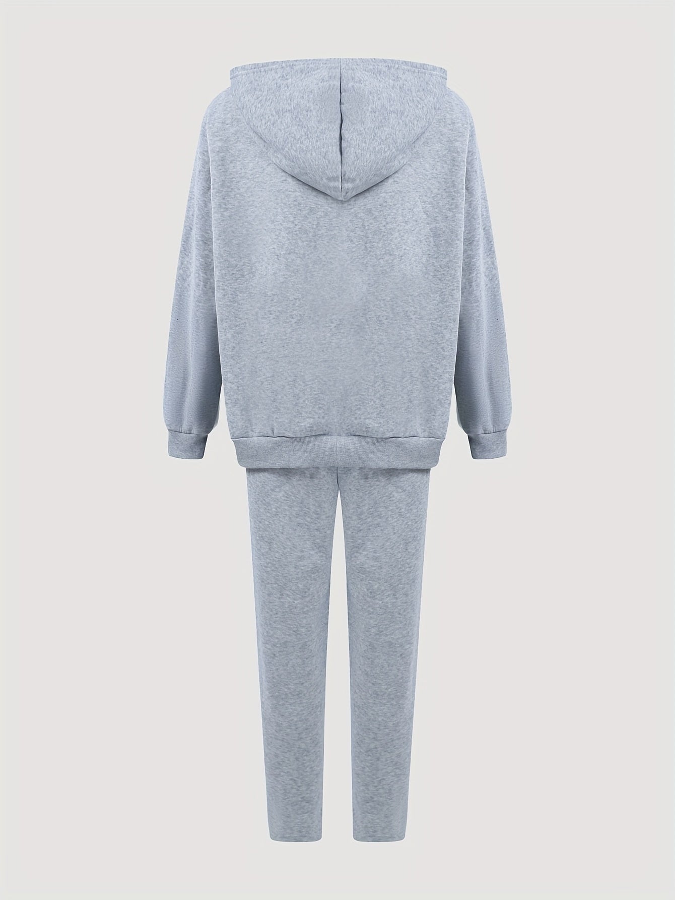  Studded High Heels Hooded Sweatshirt & Sweatpants Set