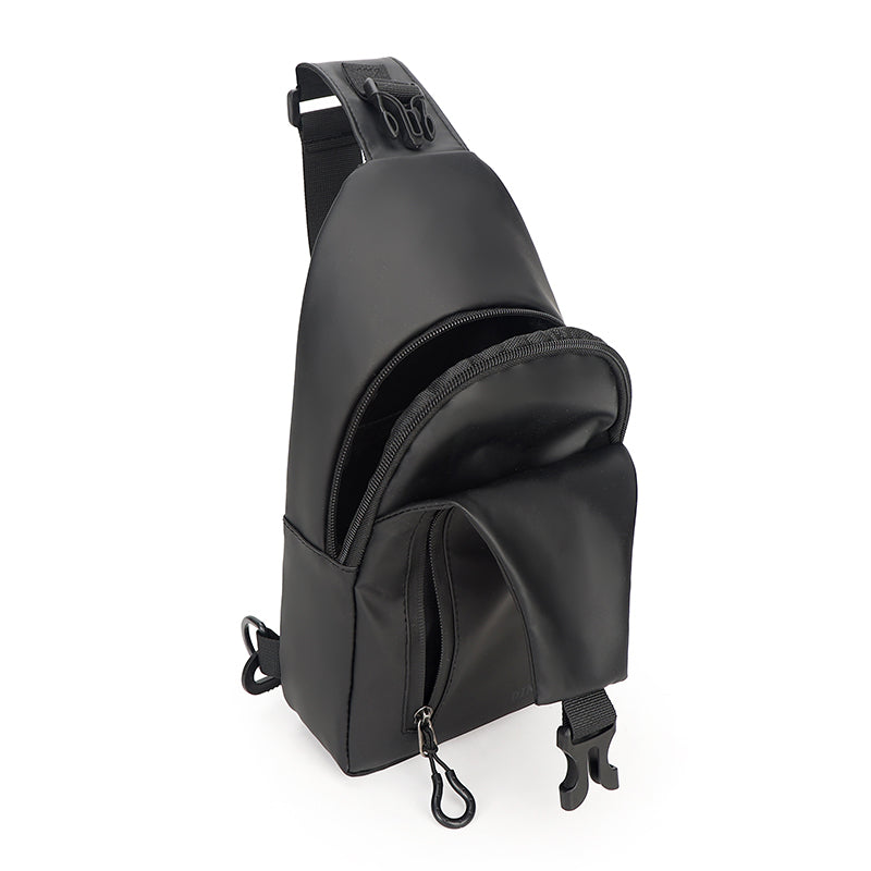 Sling Bag Shoulder Backpack Chest Bags Crossbody Daypack with USB Cable