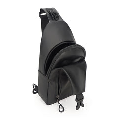 Sling Bag Shoulder Backpack Chest Bags Crossbody Daypack with USB Cable