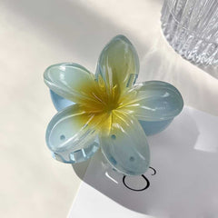 Elegant Colorful Flower Hair Grab Clips Non Slip Ponytail Holders for Women