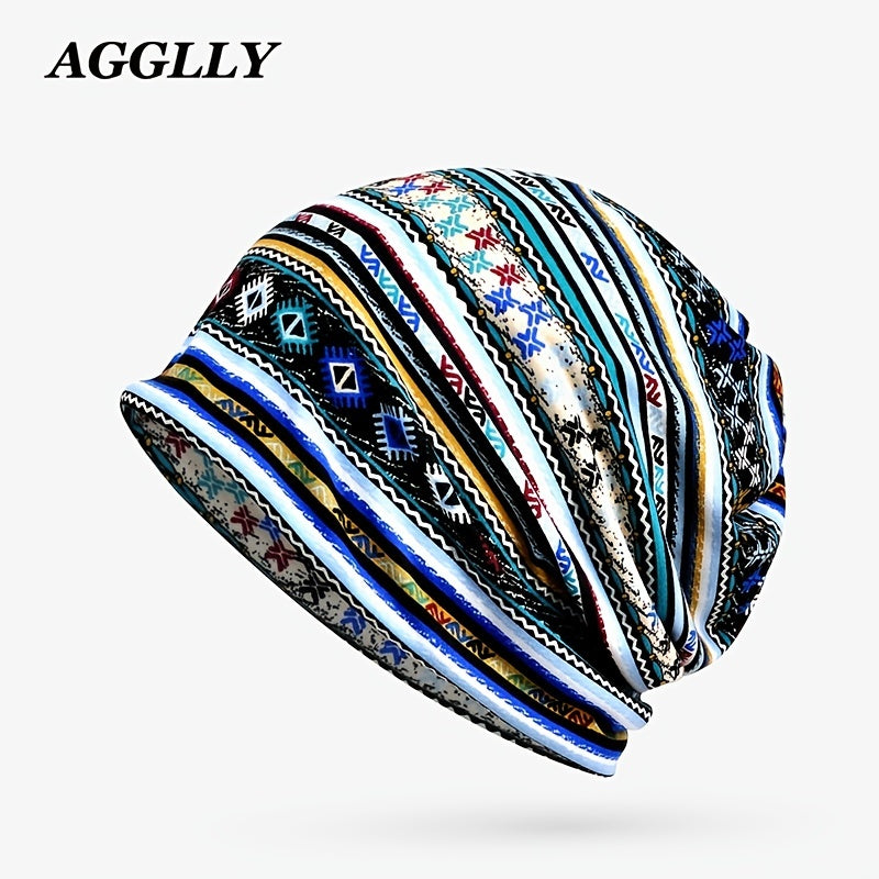 Men Knitted Beanie Cap Loose Melon Cuff Hat